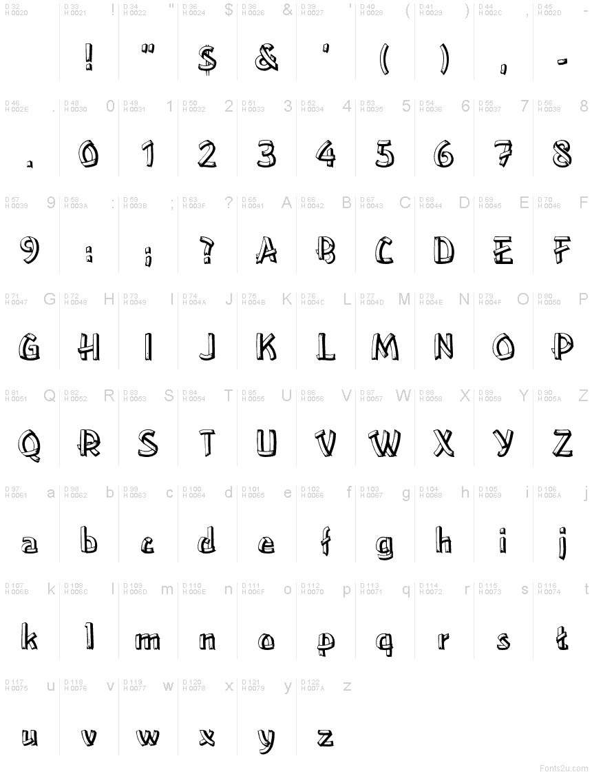 Woodplank font