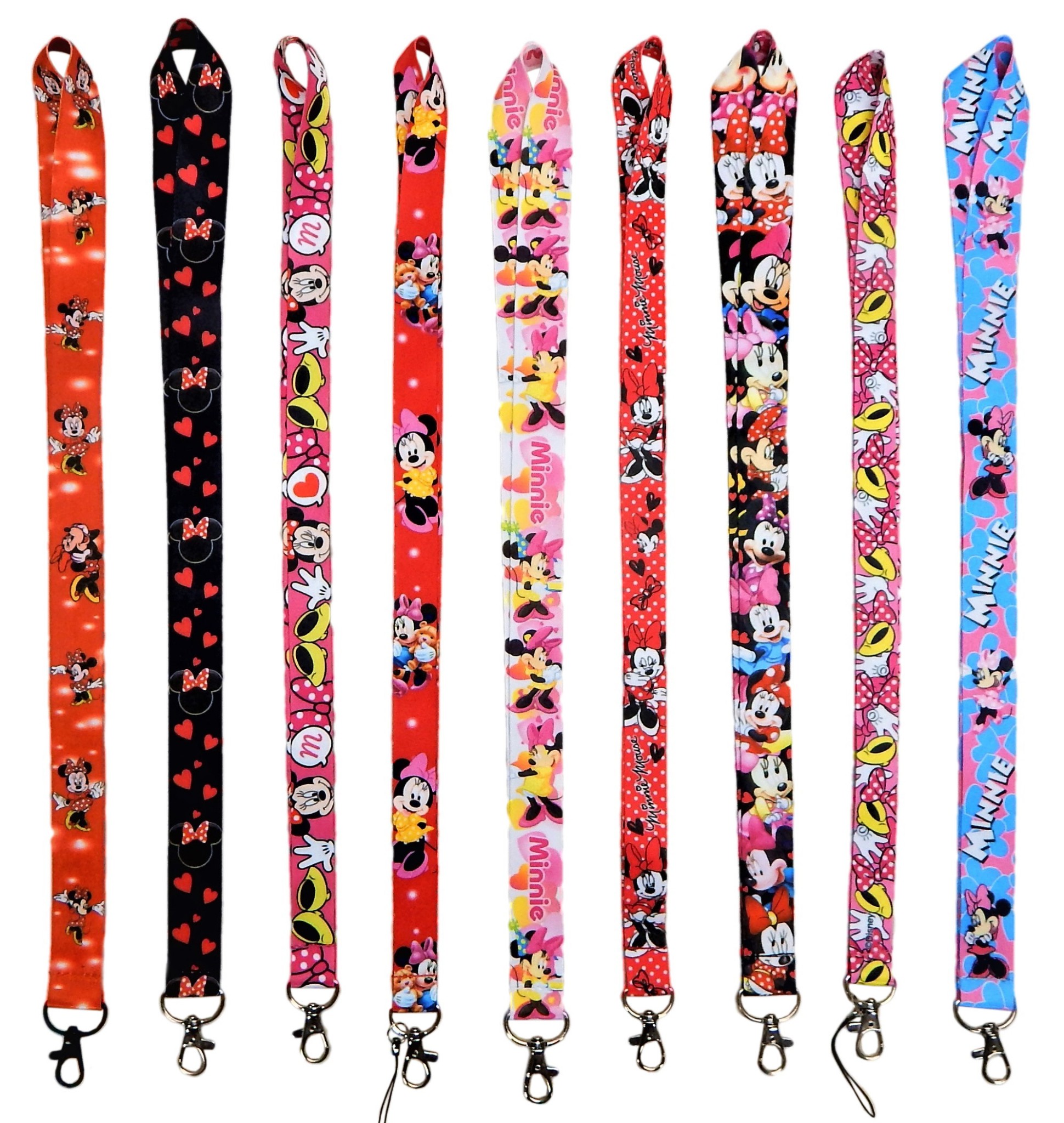 Disney Minnie Mouse Lanyards with Clip ID / Badge Holder Brand NEW