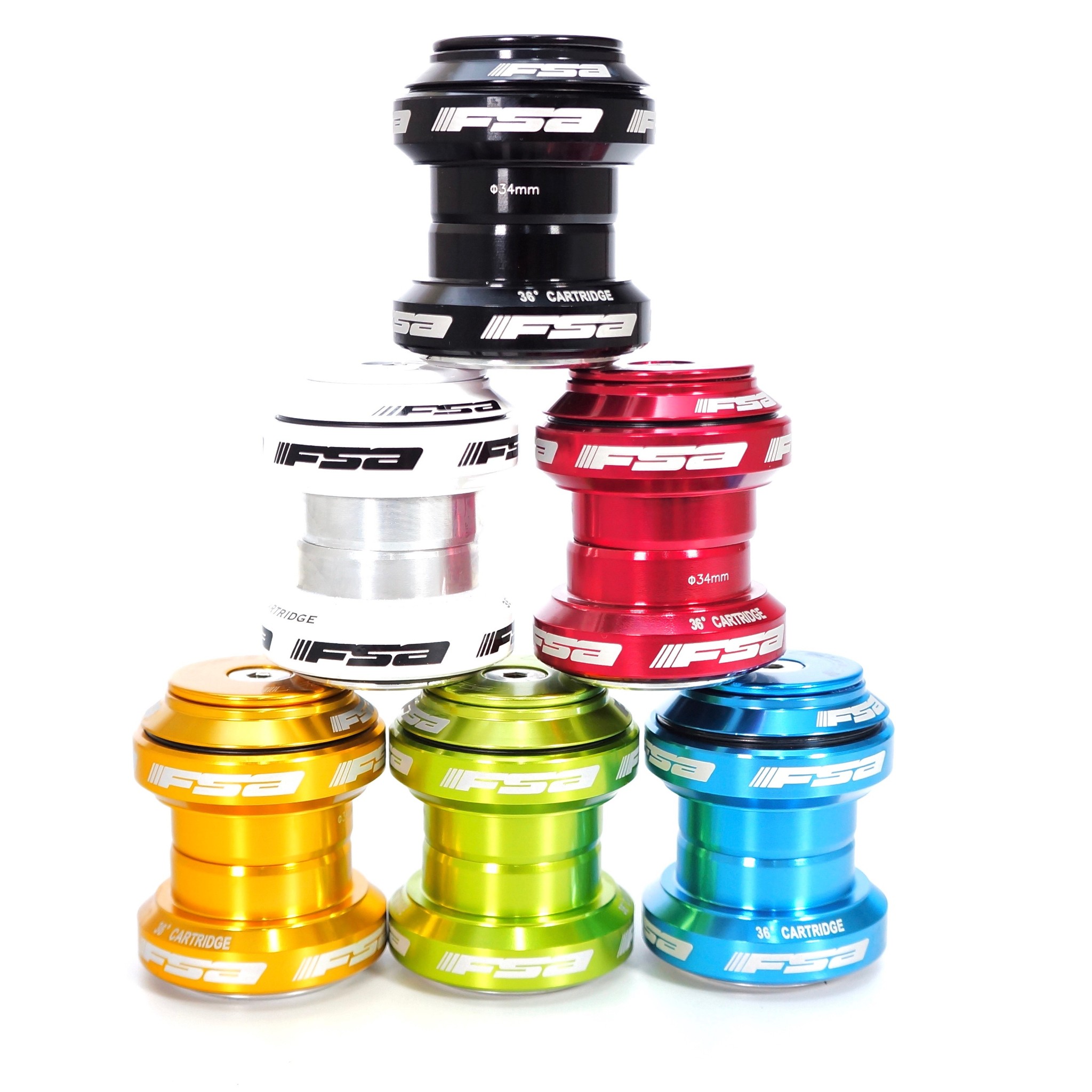 FSA Orbit MX Threadless Bike BIcycle Headset 11/8" 34mm w/ Top Cap 6 Colors eBay