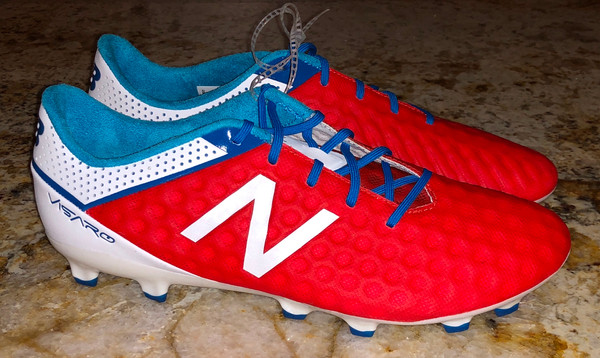 New Balance Visaro Pro Fg Red White Blue Royal Blue Soccer Cleats New Mens 8 5 Ebay
