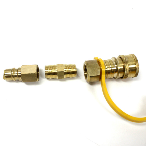 Propane Natural Gas Quick Connect Adapter Kit 3/8" Male Pipe to 3/8