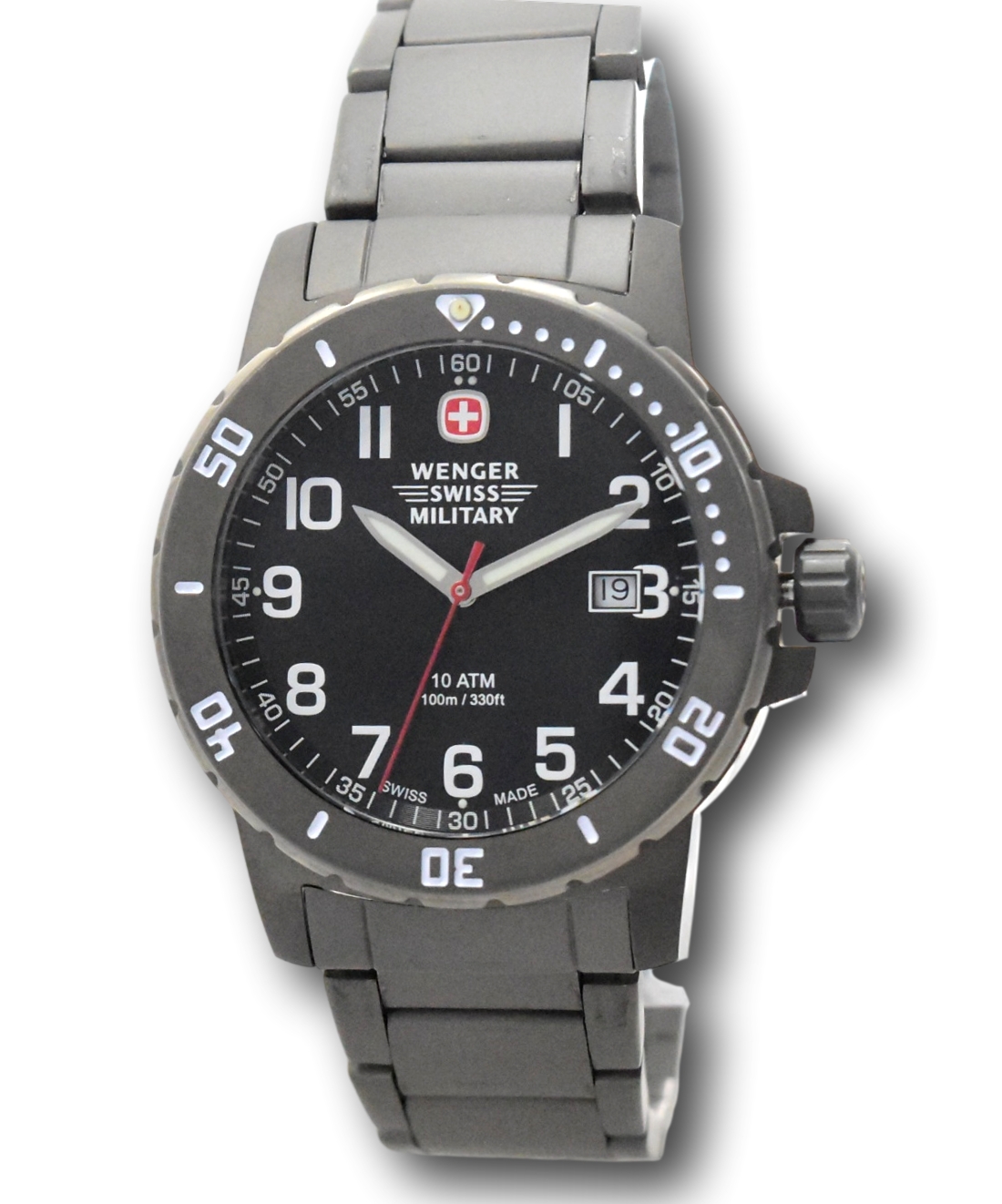 Wenger Off Road Titanium Men's 43mm Black Dial SWISS MADE Watch