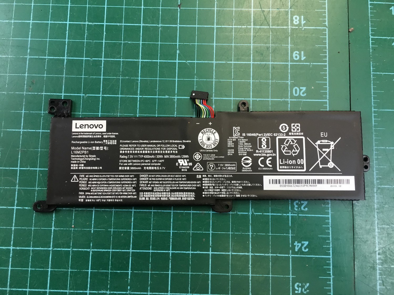 Genuine Lenovo Ideapad S14514IWL Battery 7.5V 3895mAh 29Wh L16M2PB1 95
