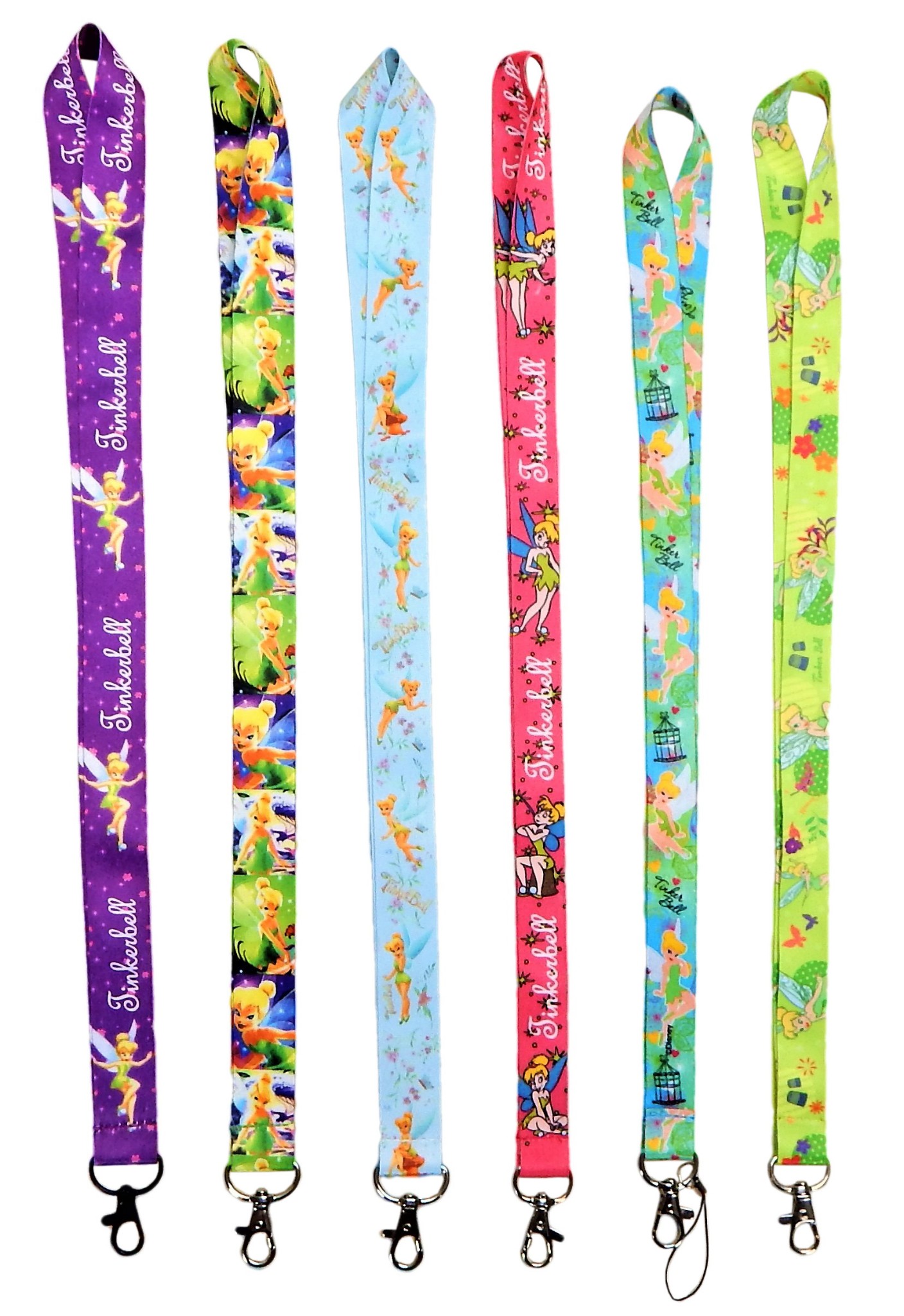 Disney's Tinkerbell Themed Lanyards with Clip ID / Badge Holder