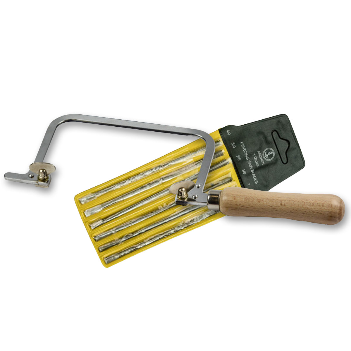 JEWELLERS FIXED SAW & 144 SAW BLADES JEWELLERY HOBBY CRAFT TOOL METAL