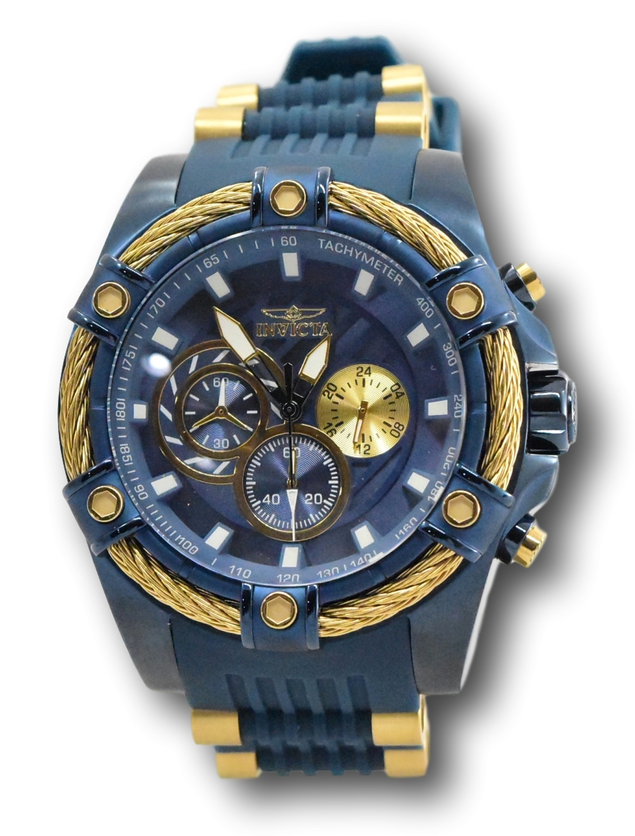 Invicta Bolt Viper Men's 52mm Blue Silicone Sport