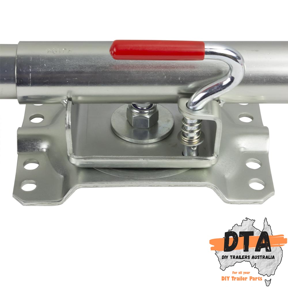 6" Inch Trailer Jockey Wheel Swivel Fixed Bracket Draw Bar Universal