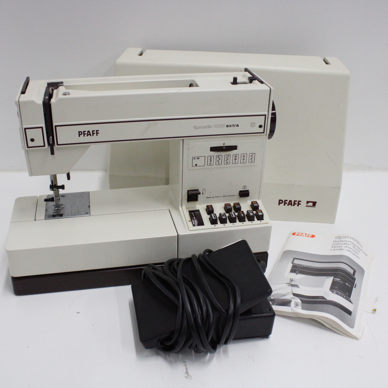 Pfaff Tipmatic 1035 Extra Electric Sewing Machine West Germany 417 eBay