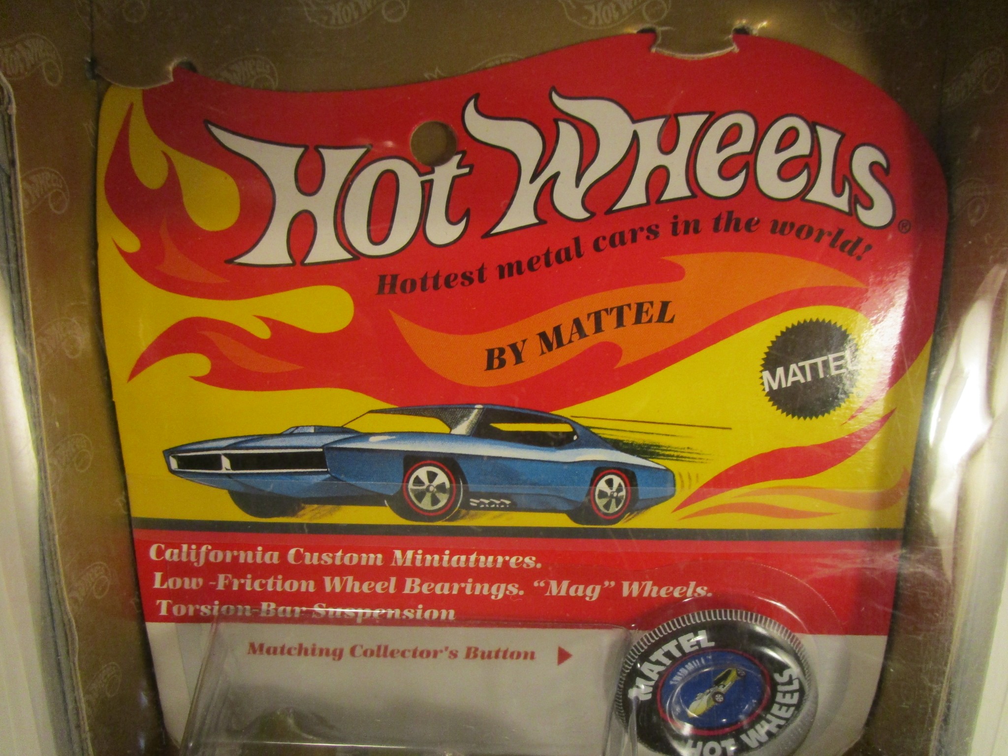 HOT WHEELS 1969 COMMEMORATIVE REPLICA TWIN MILL W/ BADGE & 30TH