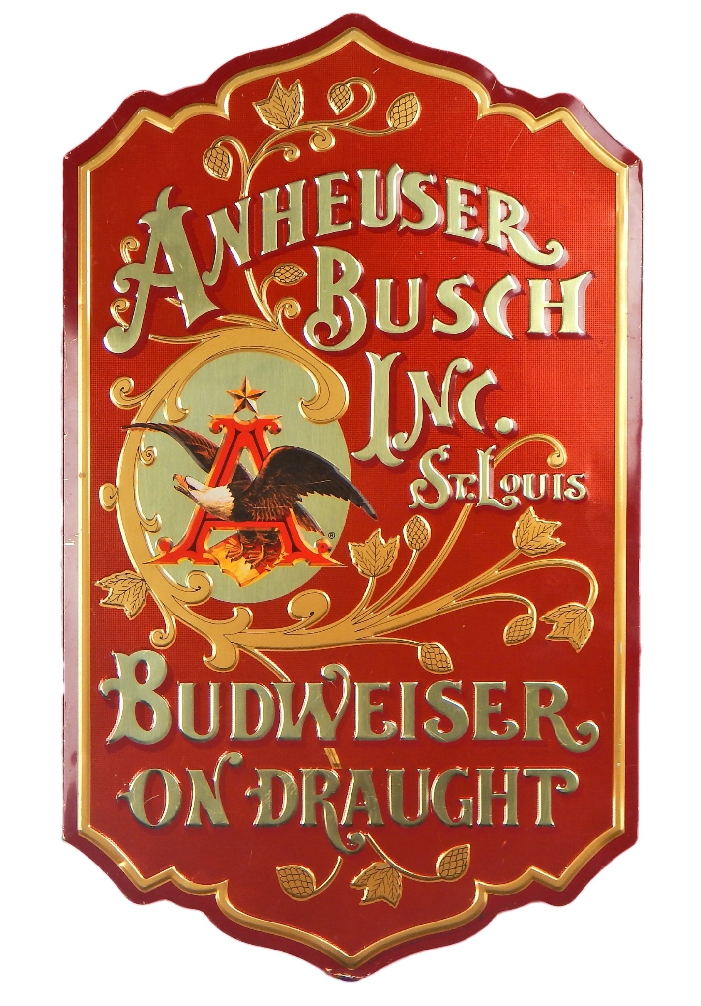 Vintage Original Anheuser Busch St Louis Budweiser Draught