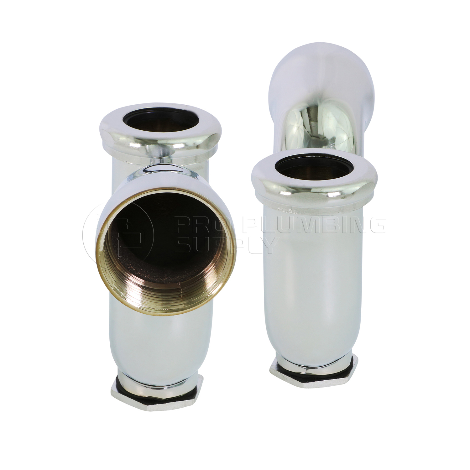 Flexcraft NY Regular Trap with Drain Plug for Tubular Drain, Chrome