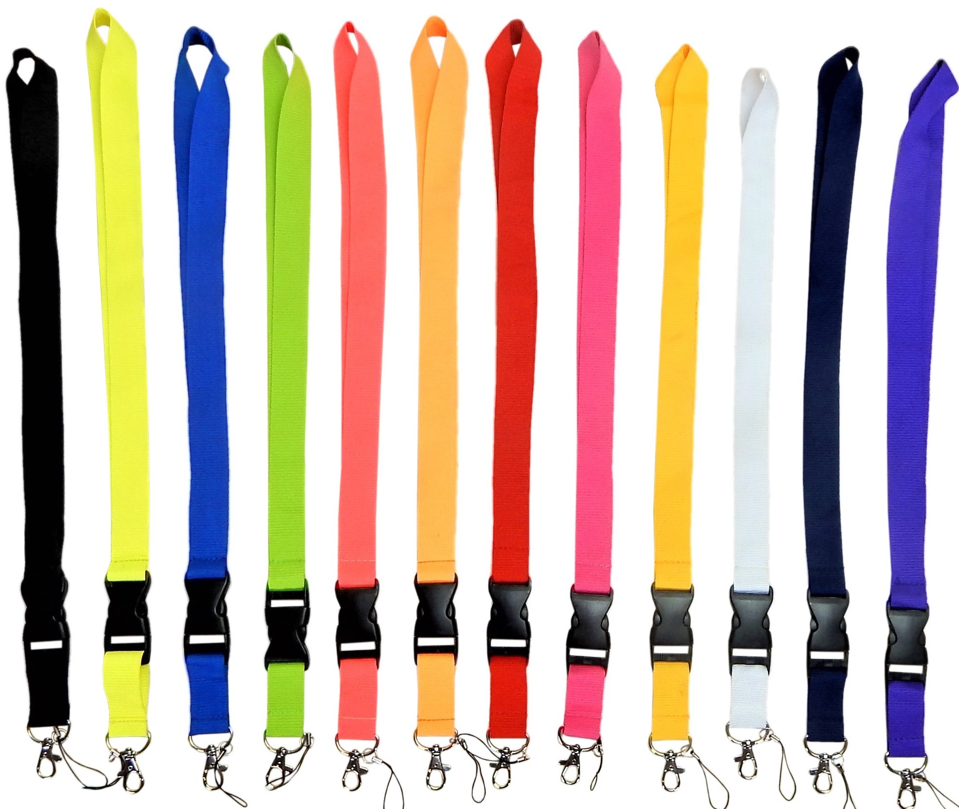 Different Color Lanyards Detachable with Clip ID / Badge Holder