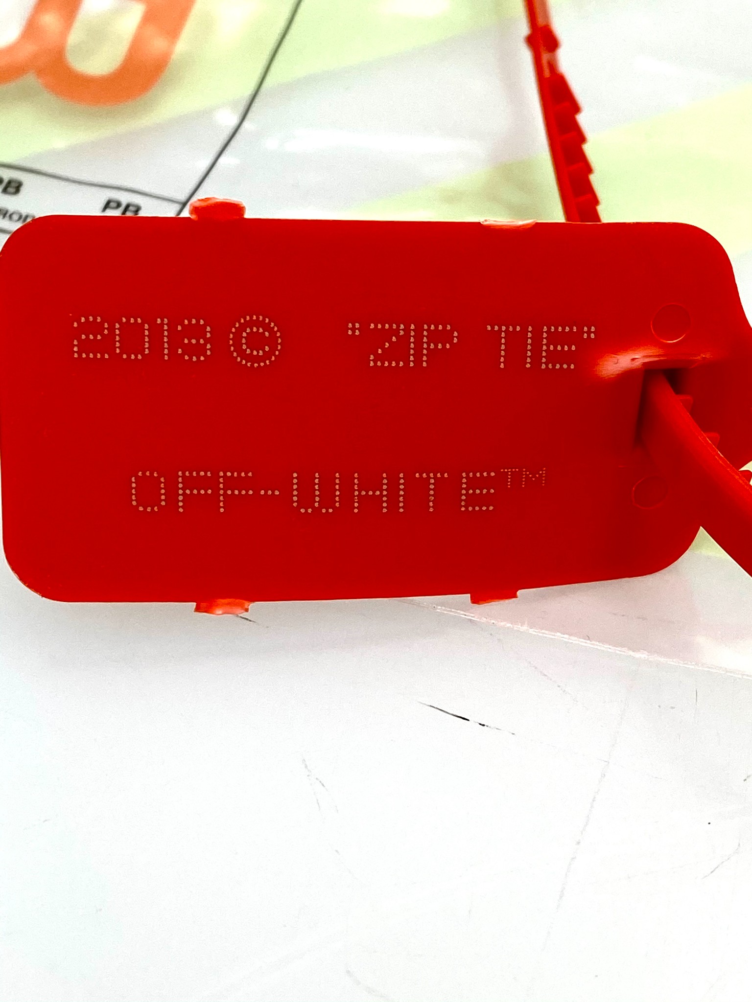 Off White Bike Bag Strap Weight Securing System TM Will 5400 lbs ZIP