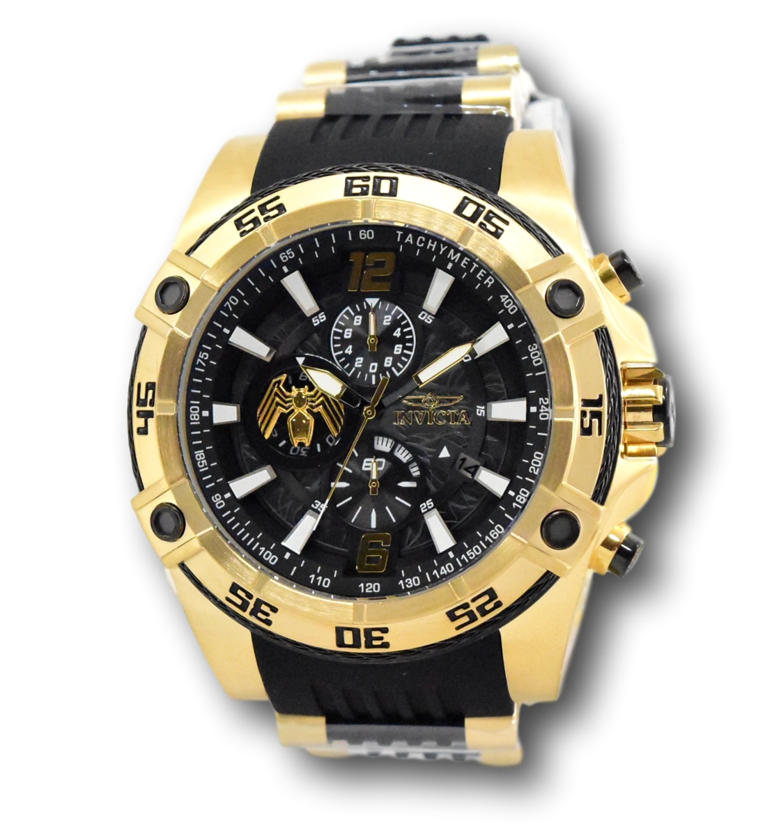 Invicta Marvel Venom Limited Edition Men's 52mm Gold