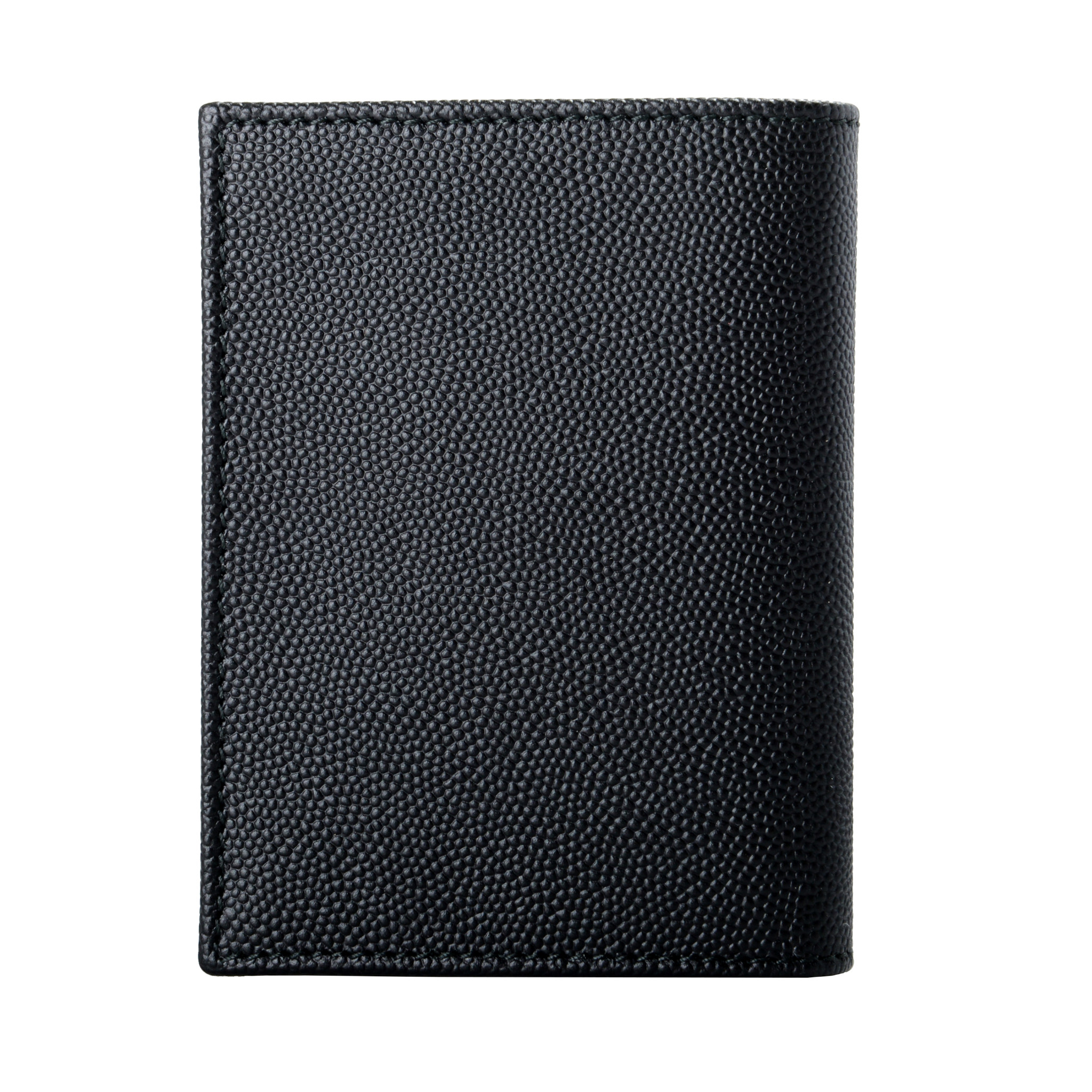 Salvatore Ferragamo Men's 100 Pebbled Leather Black Card Holder Small Wallet eBay