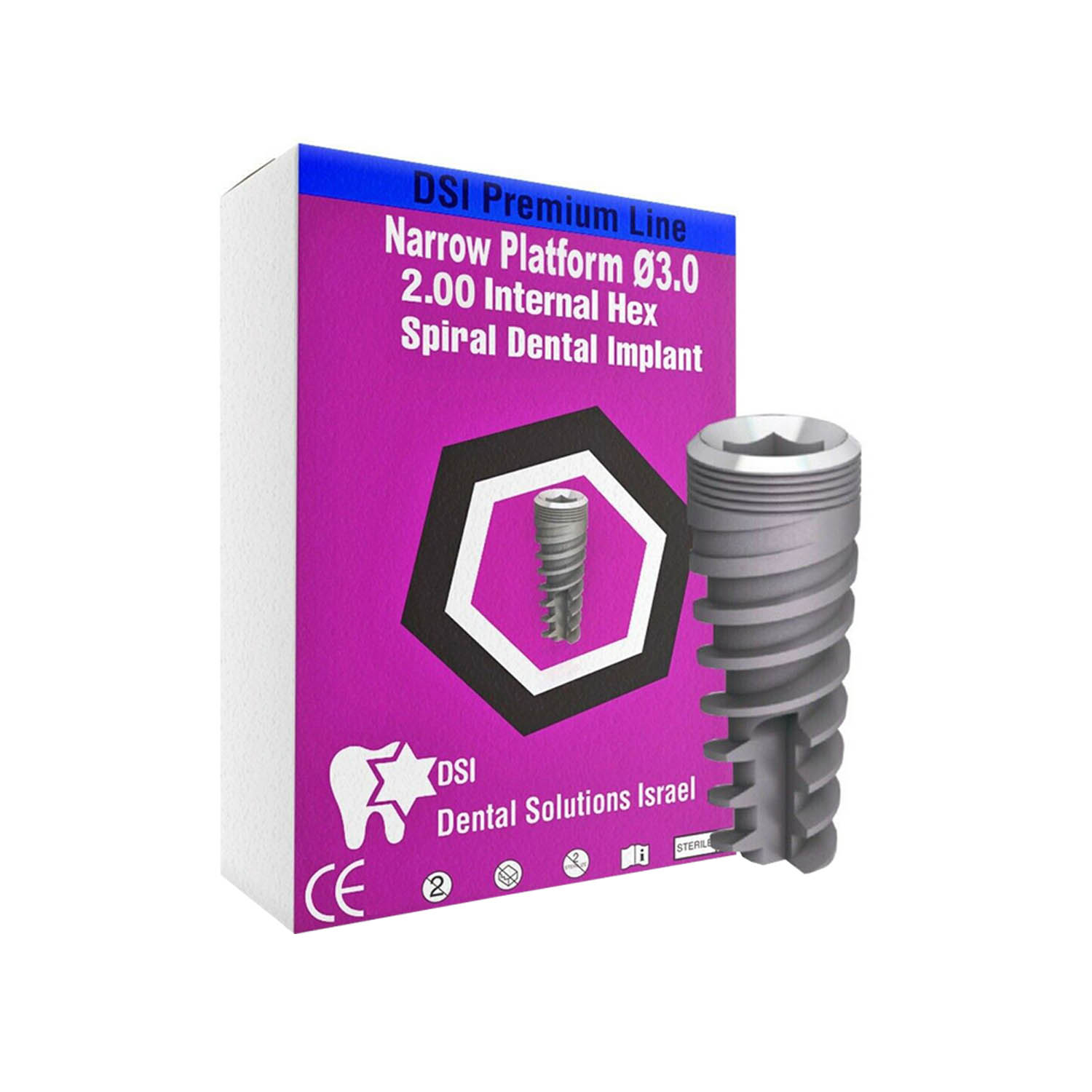 DSI Premium Line NP Implant Abutment + Temporary SelfAdhesive Cement