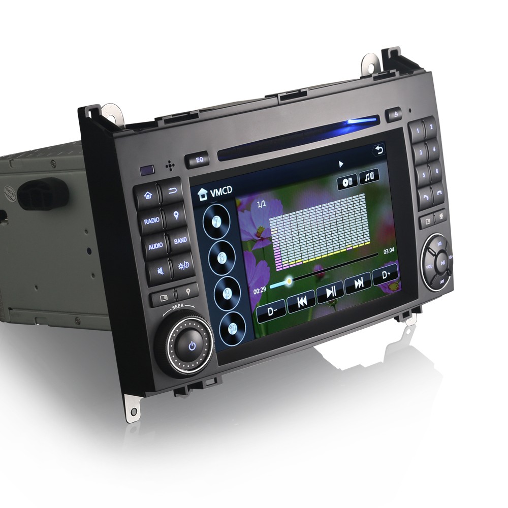 7" Bluetooth GPS Sat Nav DAB Radio DVD Player Stereo For Mercedes