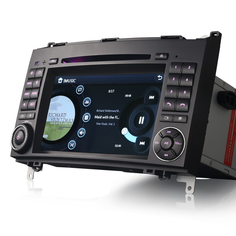 7" Bluetooth GPS Sat Nav DAB Radio CD DVD Player Stereo For Mercedes