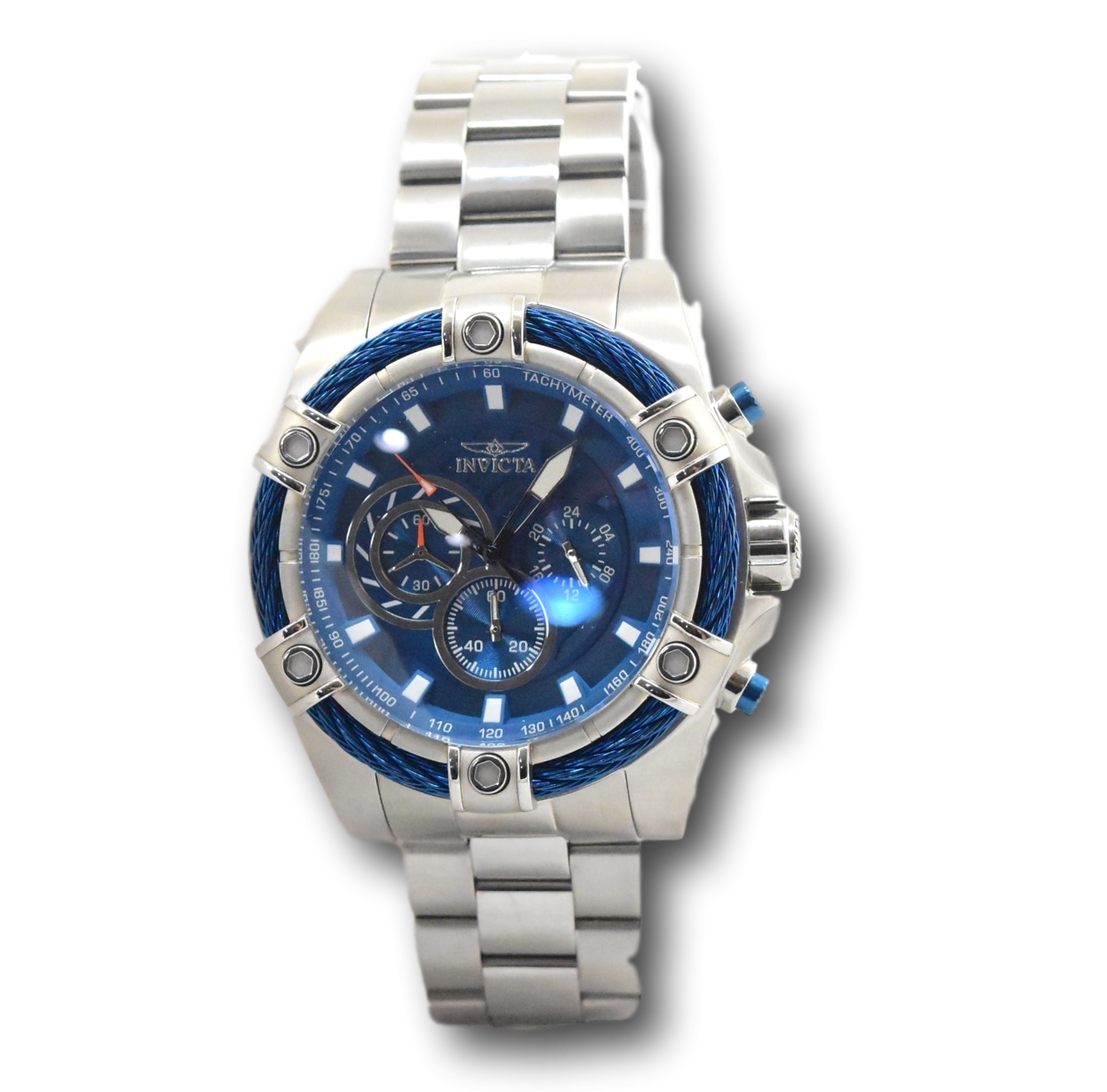 Invicta Bolt 25513 Men's 52mm Blue Dial Stainless Steel