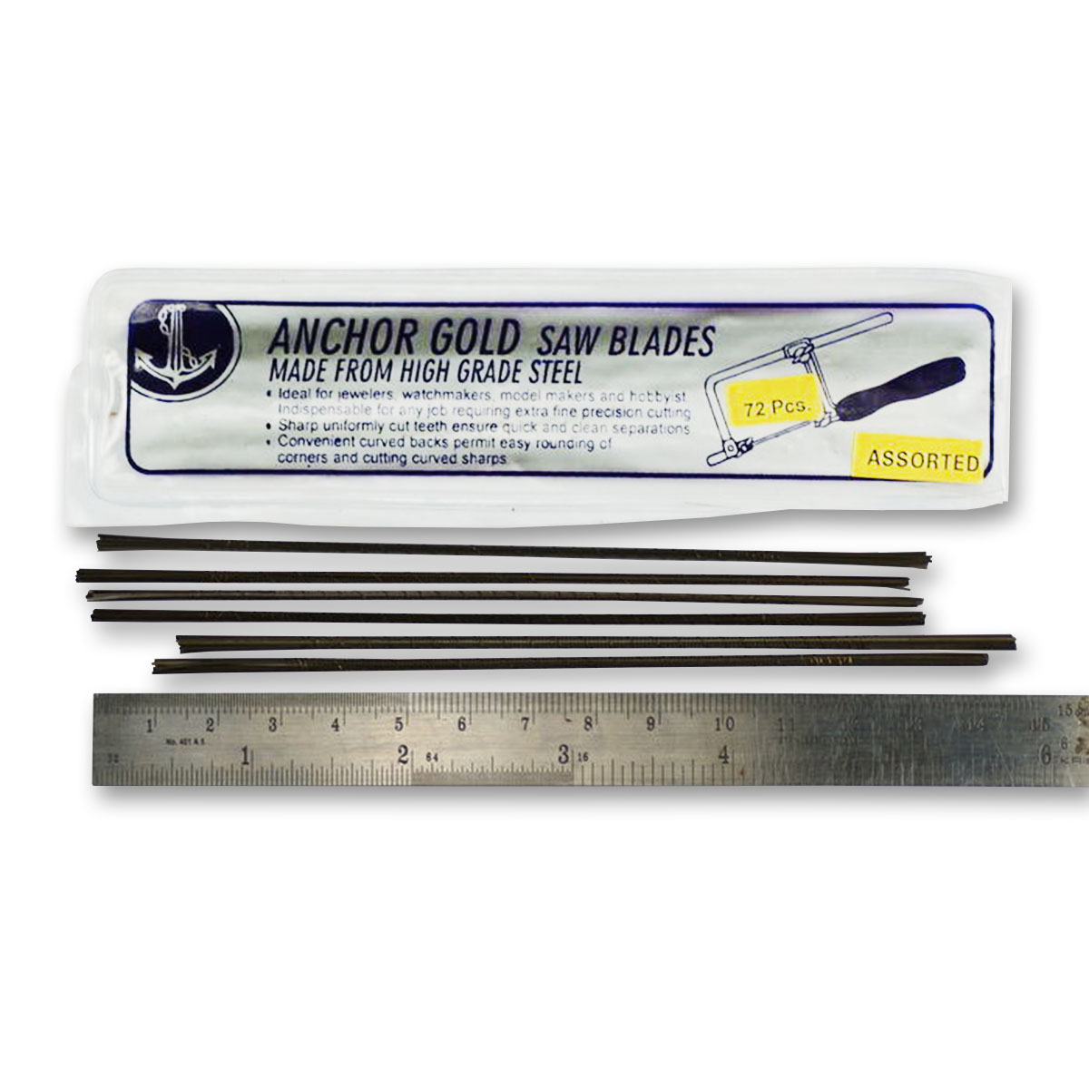 72x NEW PIERCING SAW FRAME BLADES FINE FOR JEWELLERY MAKING JEWELLER