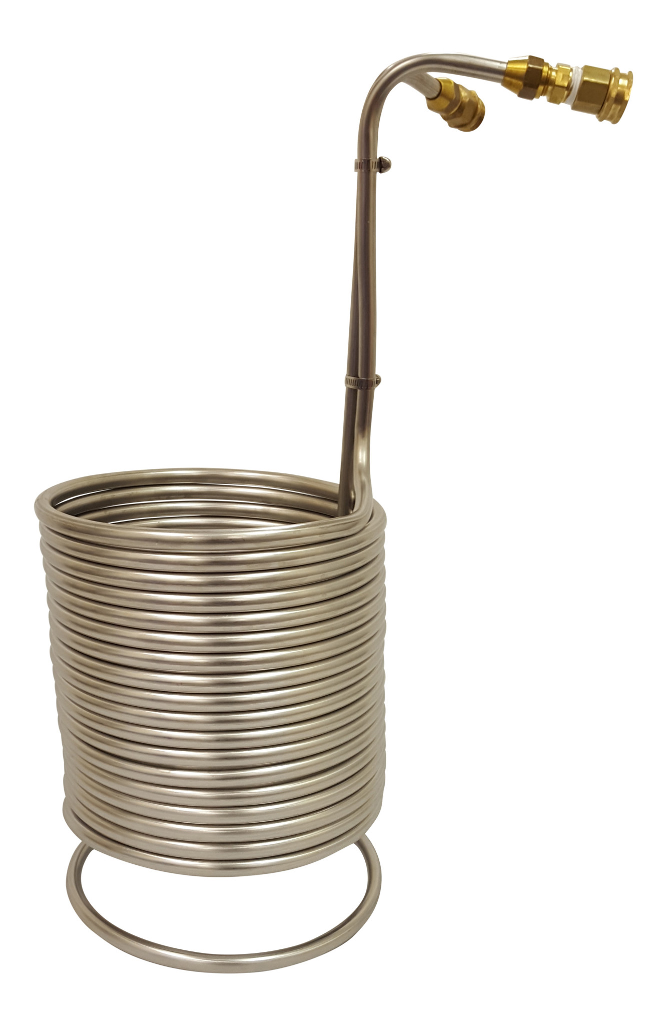 NY Brew Supply 1/2" x 50' Stainless Wort Chiller with Garden Hose