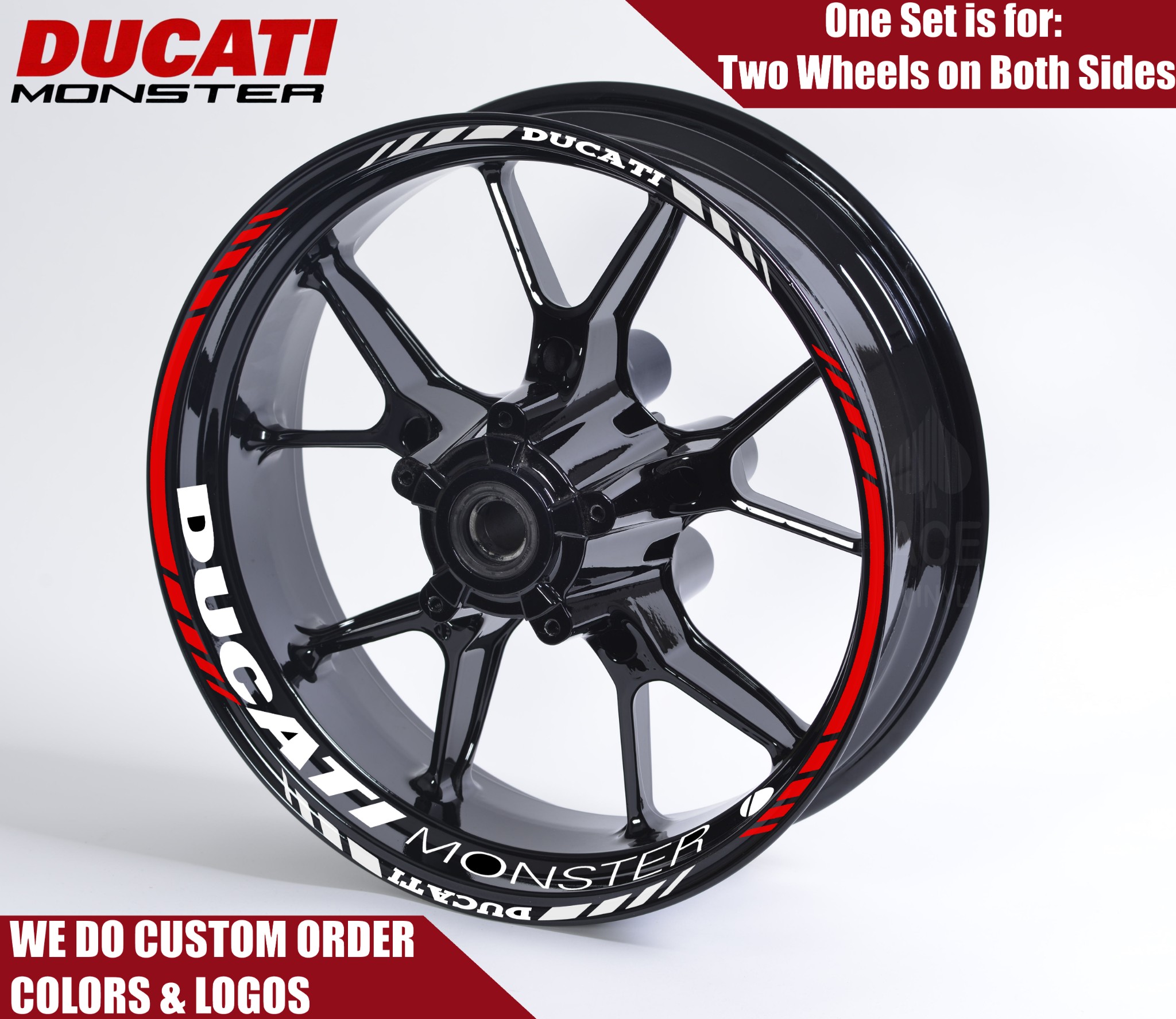 DUCATI StreetFighter V4 Wheel Decals Rim Stickers eBay
