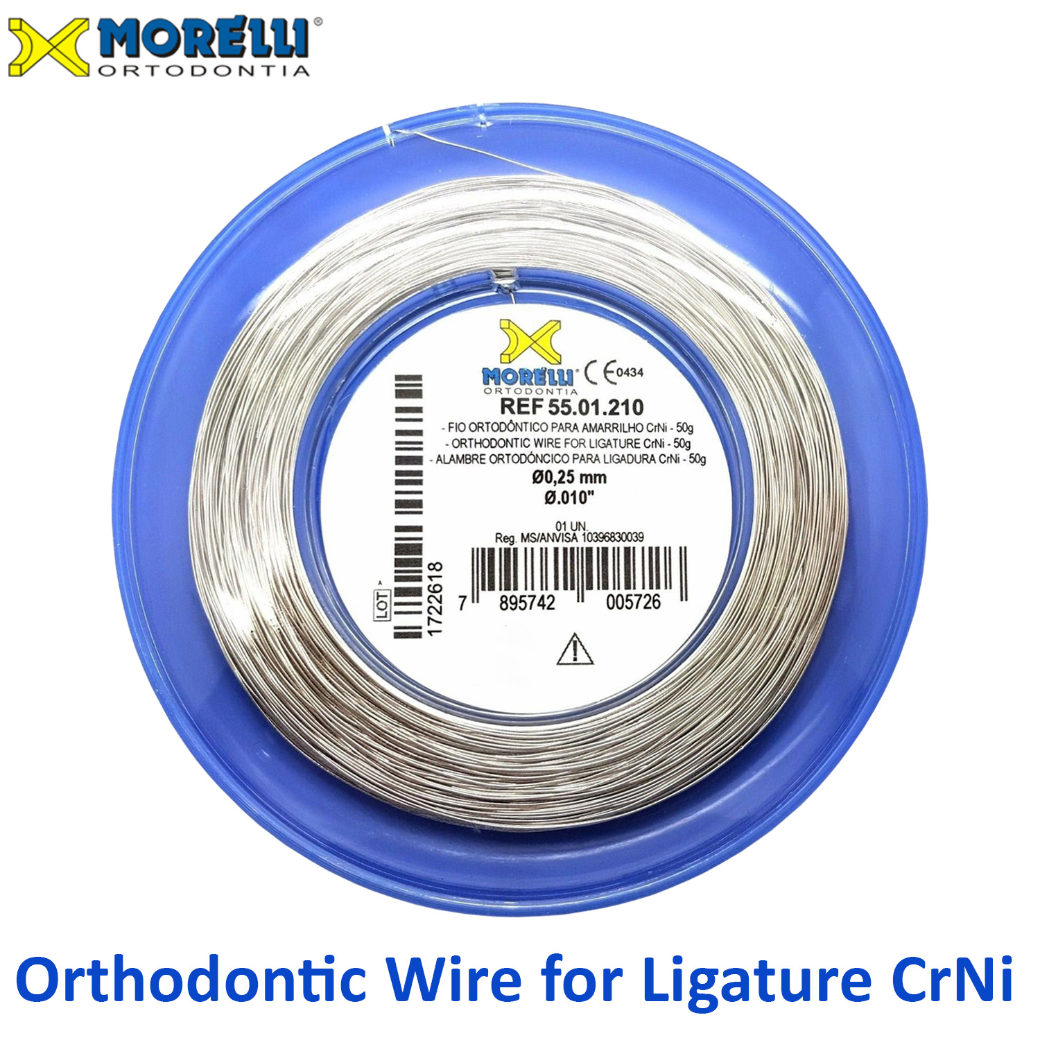 Orthodontic Stainless Steel CrNi Ligature Wire Spool .25mm /.010" Roll