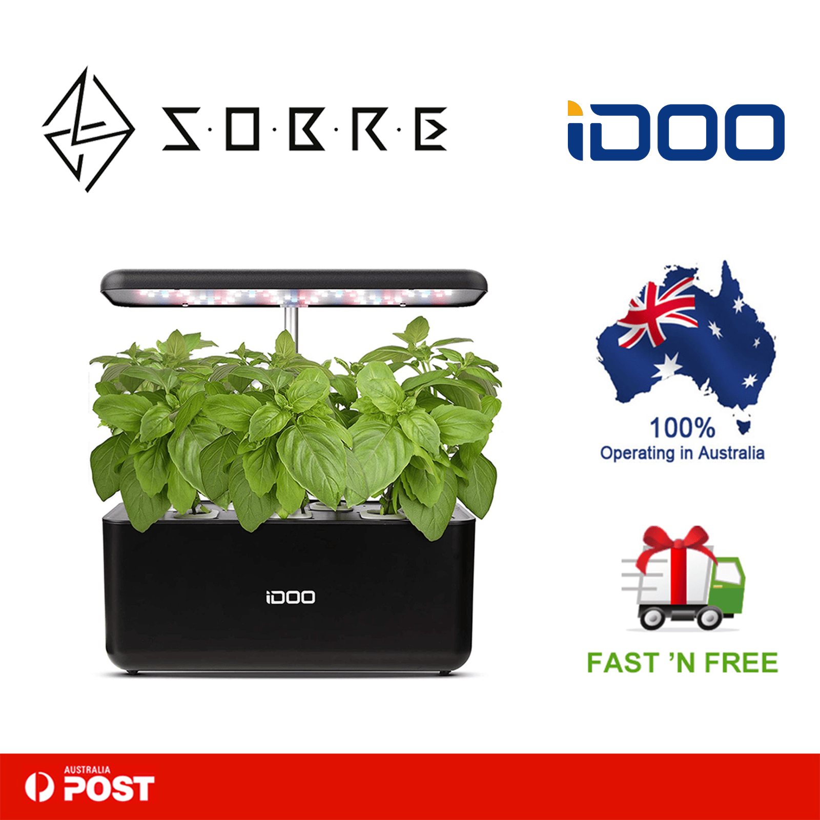 iDOO Hydroponics Growing System 7Pods Mini Herb Garden Germination Kit