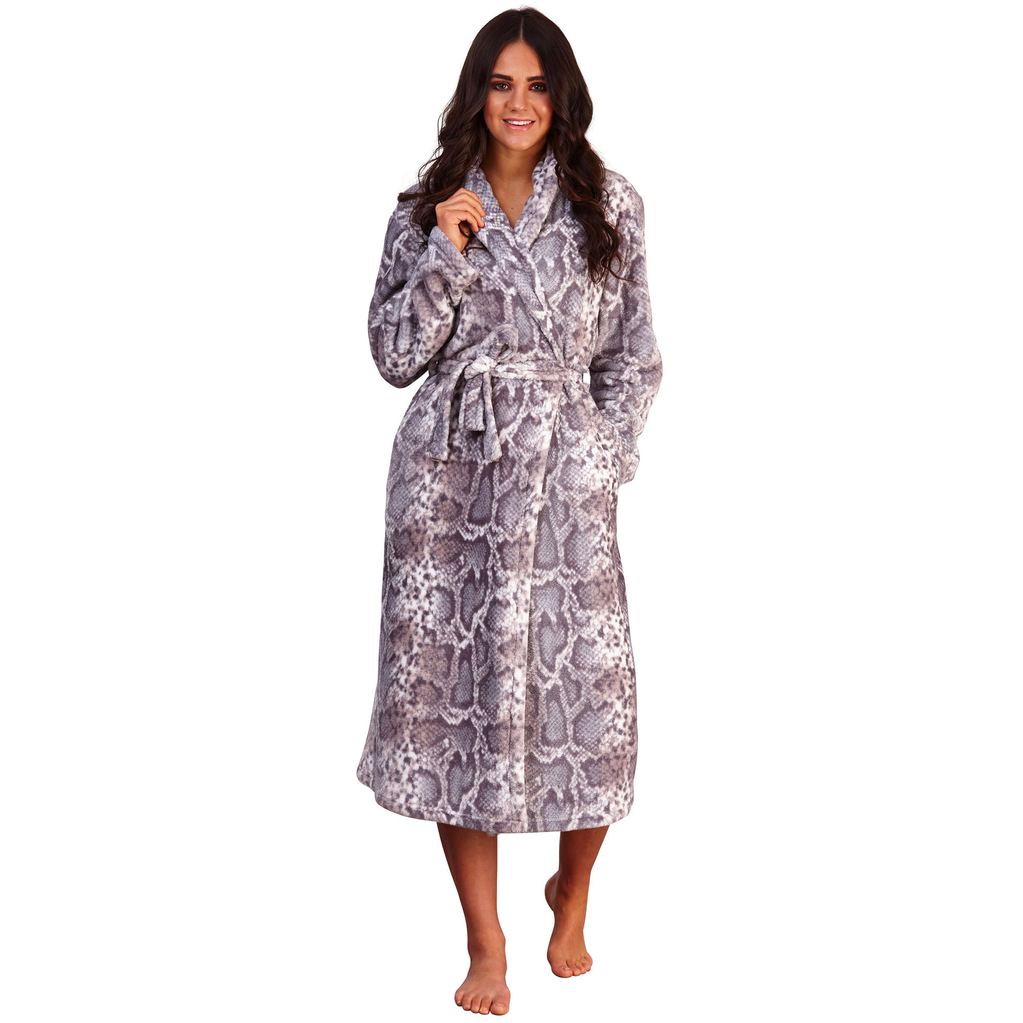 Womens Animal Novelty Robes Ladies Warm Fleece Dressing Gowns & House