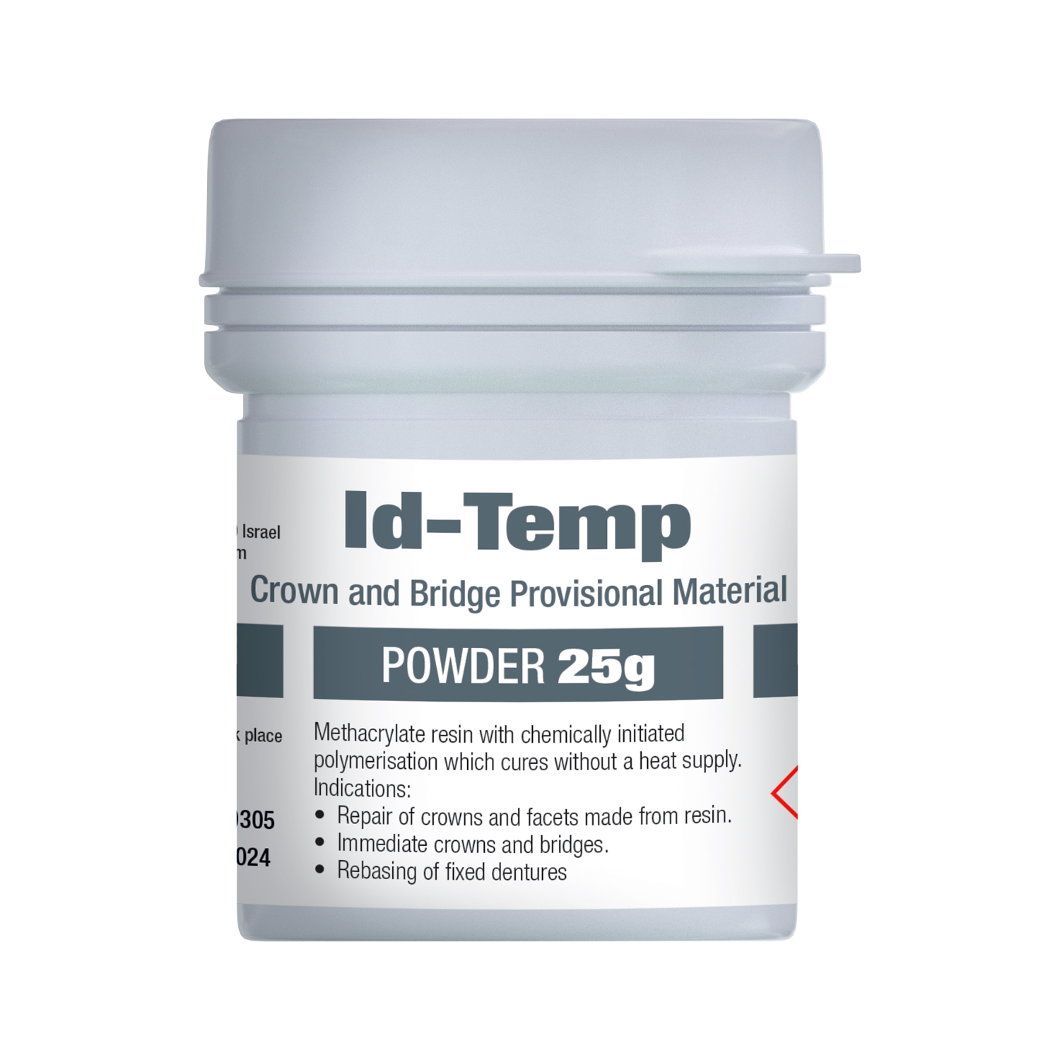 Dental Self Curing Acrylic Resin Set Powder 25gr & Liquid 15ml Shade