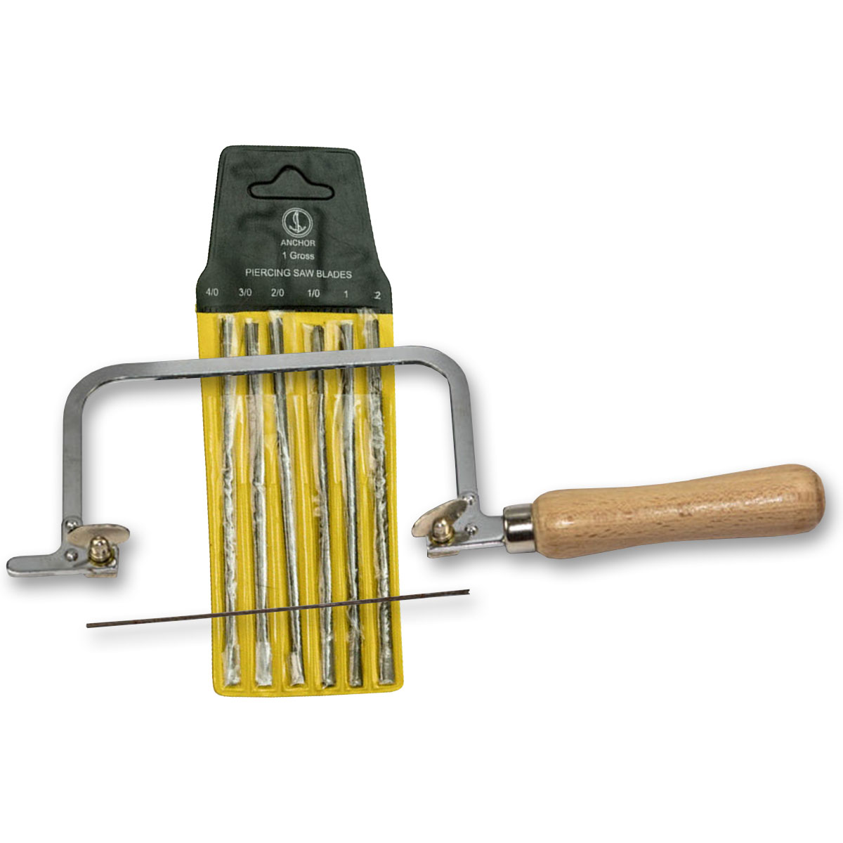 JEWELLERS FIXED SAW & 144 SAW BLADES JEWELLERY HOBBY CRAFT TOOL METAL