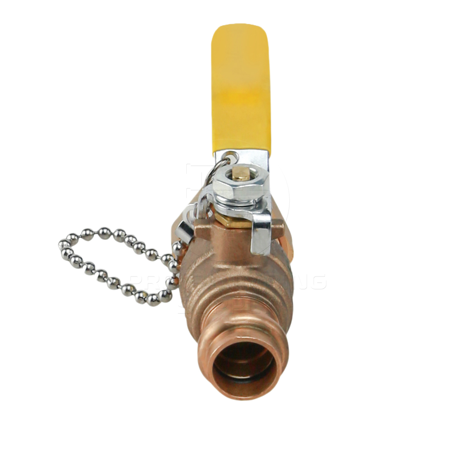 Midline Valve Brass Full Port Hose Ball Valve with Chain and Cap, Press