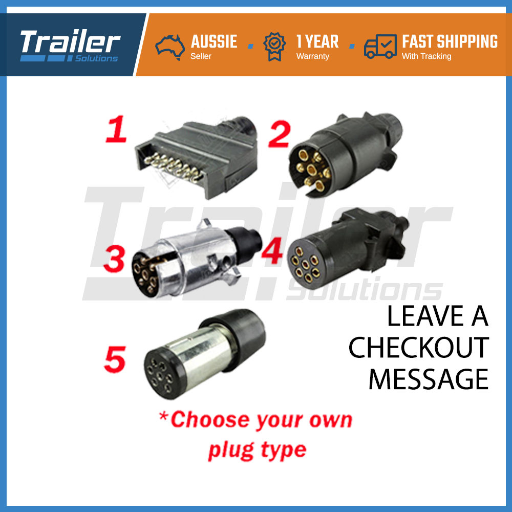 LED TRAILER TAIL LIGHT KIT PAIR PLUG, 8m 5 CORE WIRE CARAVAN BOAT UTE Waterproof eBay