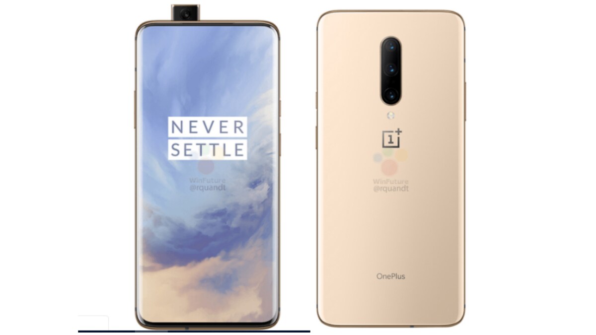 OnePlus 7 Pro Almond Colour Variant, OnePlus 7 Renders Surface Online
