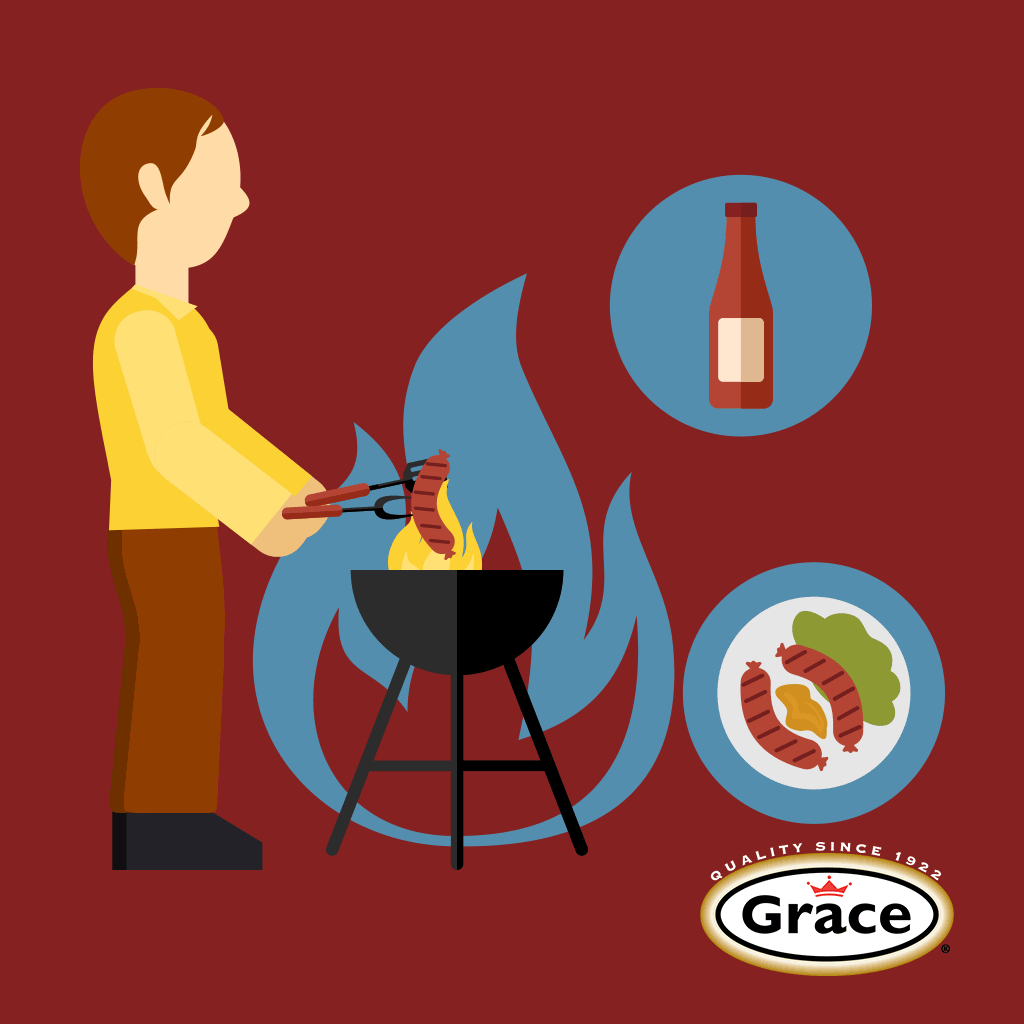 Fire cooking hot dog GIF on GIFER by Goldpick