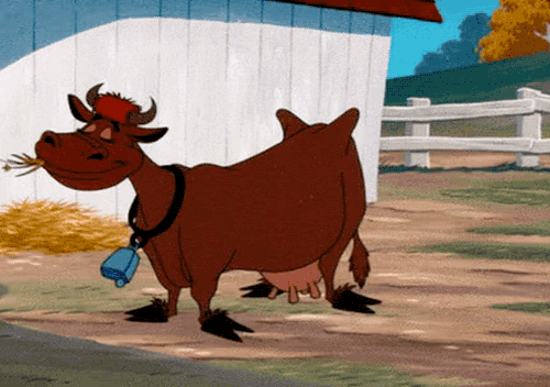 GIF cow farmer painting animated GIF on GIFER by Vuran