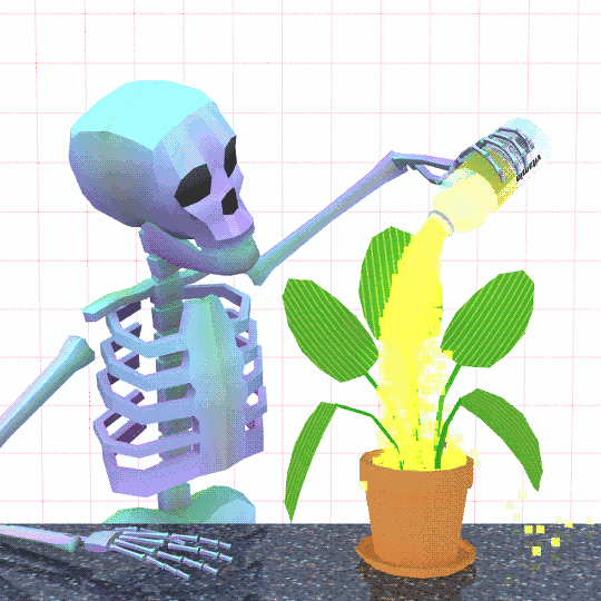 GIF skeleton electrolytes plant animated GIF on GIFER by Wrathwalker