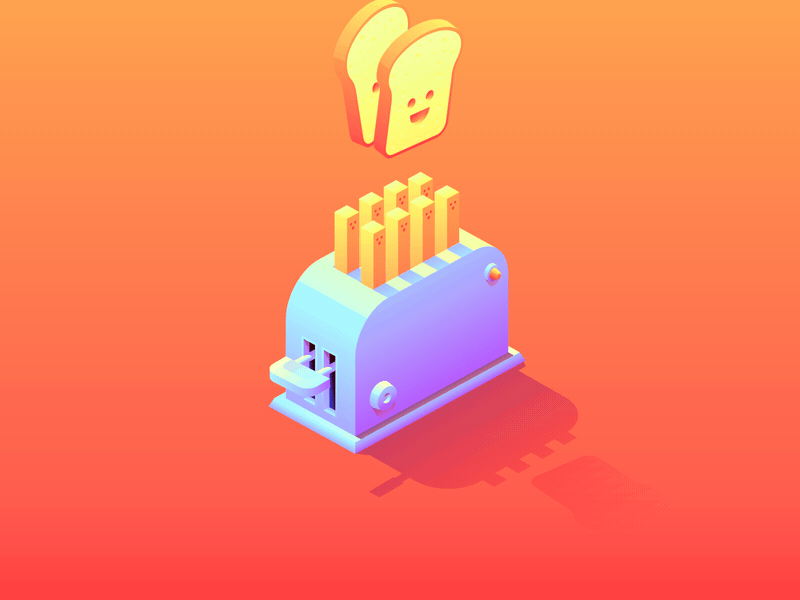 GIF bread toaster animation animated GIF on GIFER by Bloodbinder