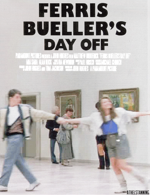 Movie poster 80s ferris buellers day off GIF on GIFER by Moogujind