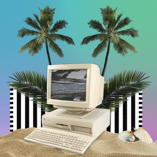 vaporwave net art GIF Find on GIFER