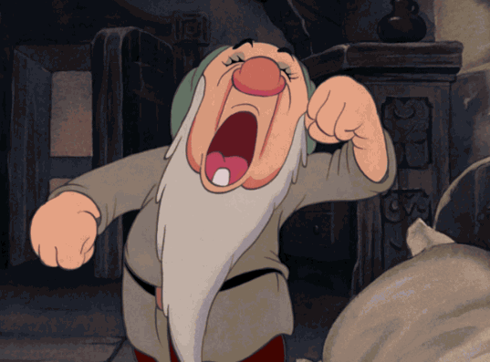Sleepy snow white grumpy GIF on GIFER by Fetius