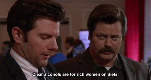 clear alcohol ron swanson Rich Women I Love Whiskey Bars Gif On Gifer - By Thorgagar