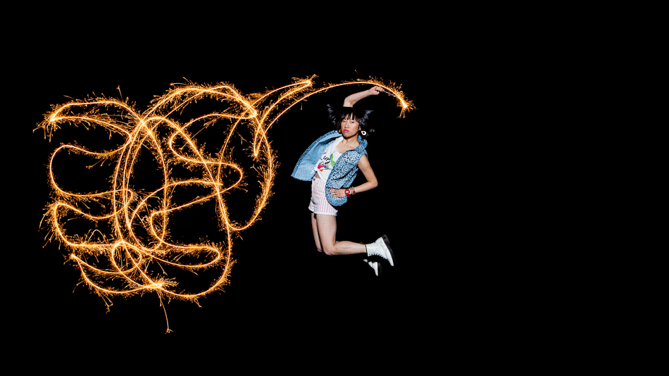 Sparklers jump GIF Find on GIFER