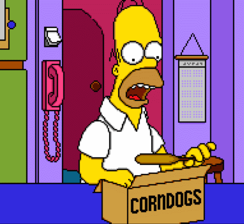 Video games corndog homer simpson GIF Find on GIFER