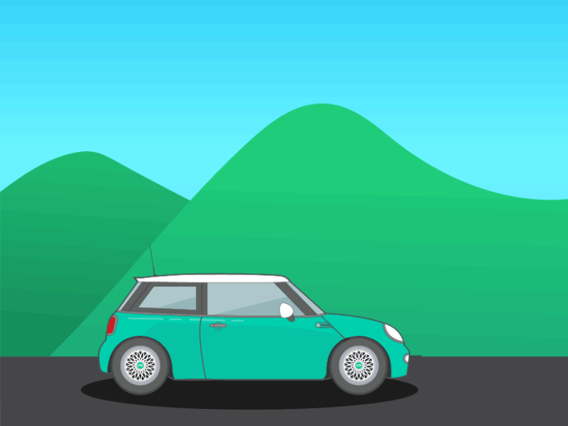 Moving Car Gif Icon