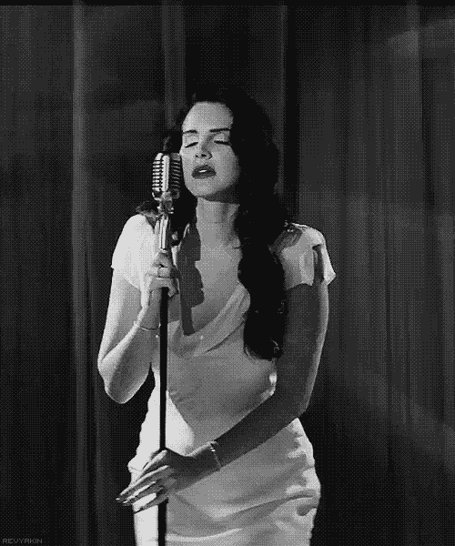 Singing lana del rey hot GIF Find on GIFER