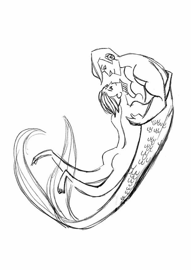 How To Draw A Merman We will begin like we always do and that is with guidelines and shapes
