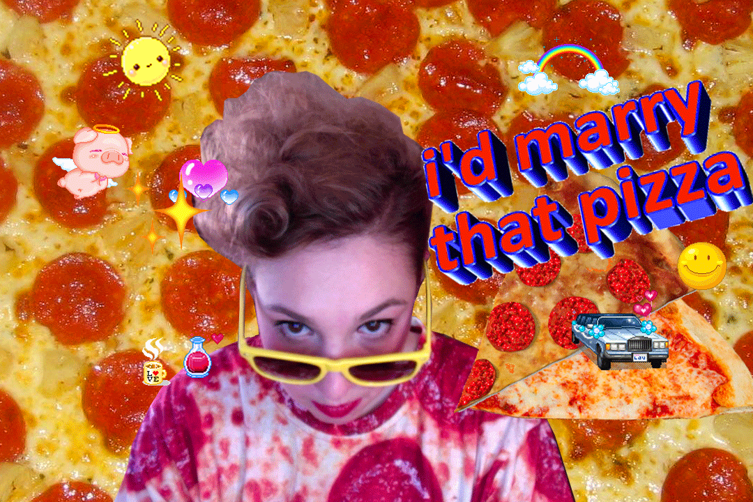 Pizza collage GIF Find on GIFER