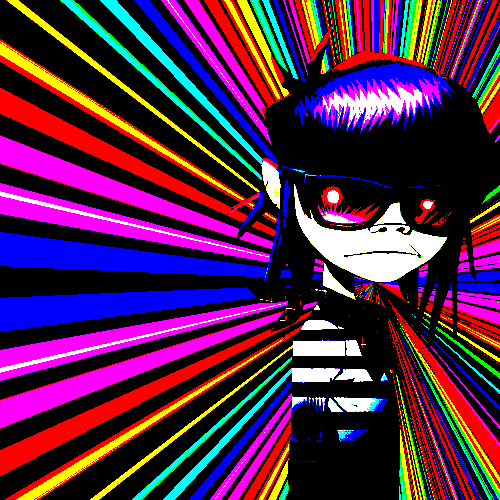 Gorillaz mode rainbow GIF Find on GIFER