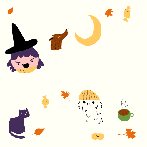 Cat halloween GIF on GIFER by Akisho